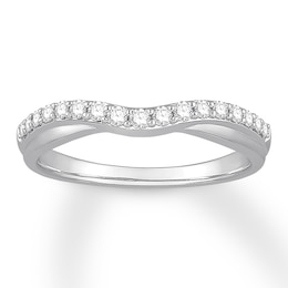 Previously Owned Diamond Contour Ring 1/4 carat tw Round 14K White Gold
