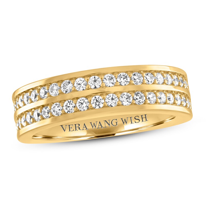Main Image 1 of Previously Owned Vera Wang WISH Men's Ring 3/4 carat tw Diamonds 14K Yellow Gold