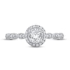 Thumbnail Image 3 of Previously Owned Diamond Promise Ring 1/2 ct tw Round 10K White Gold