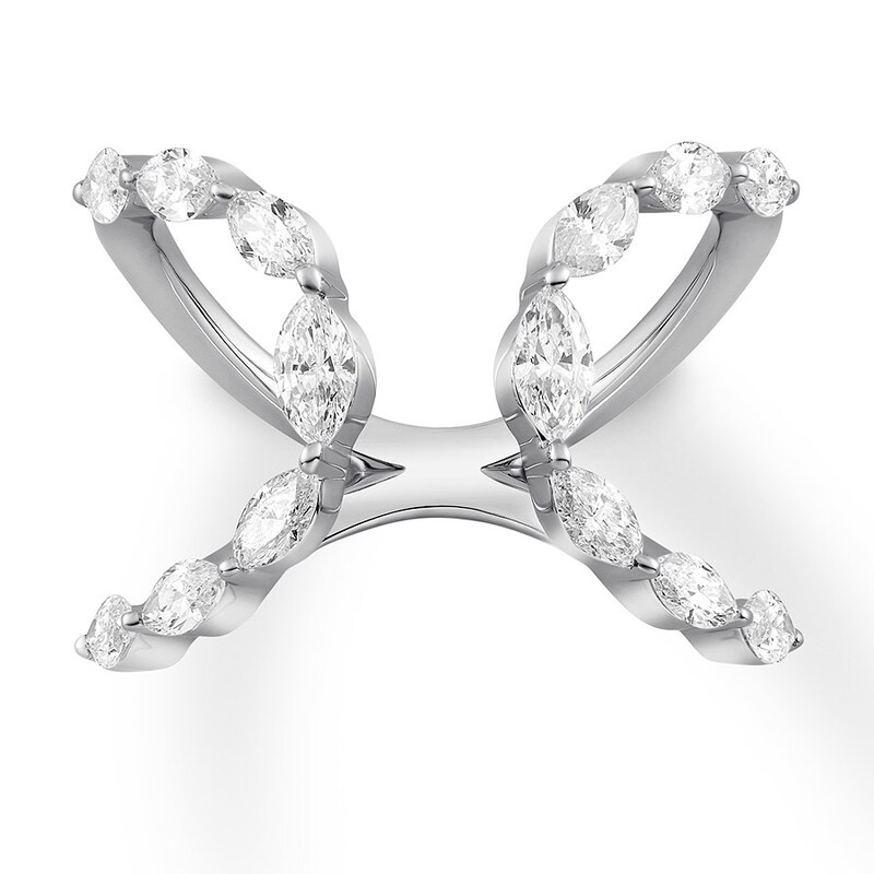 Main Image 1 of Previously Owned House of Virtruve Deconstructed Ring 1 ct tw Diamonds 14K White Gold