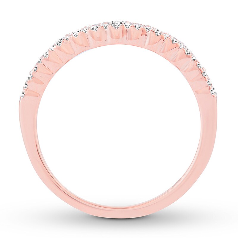 Main Image 2 of Previously Owned Diamond Anniversary Ring 1/2 carat tw Round 14K Rose Gold