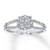 Thumbnail Image 1 of Previously Owned Diamond Promise Ring 1/2 ct tw Round 10K White Gold