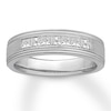 Thumbnail Image 1 of Previously Owned Men's Diamond Band 3/4 ct tw Princess-cut 14K White Gold