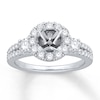 Thumbnail Image 1 of Previously Owned Colorless Diamond Ring Setting 7/8 ct tw Round 14K White Gold