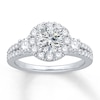 Thumbnail Image 3 of Previously Owned Colorless Diamond Ring Setting 7/8 ct tw Round 14K White Gold