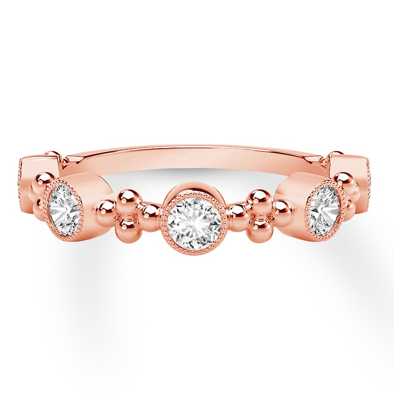 Main Image 1 of Previously Owned Forevermark Tribute Diamond Ring 1/2 carat tw 18K Rose Gold