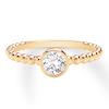 Thumbnail Image 1 of Previously Owned Forevermark Tribute Diamond Ring 1/4 ct tw 18K Yellow Gold