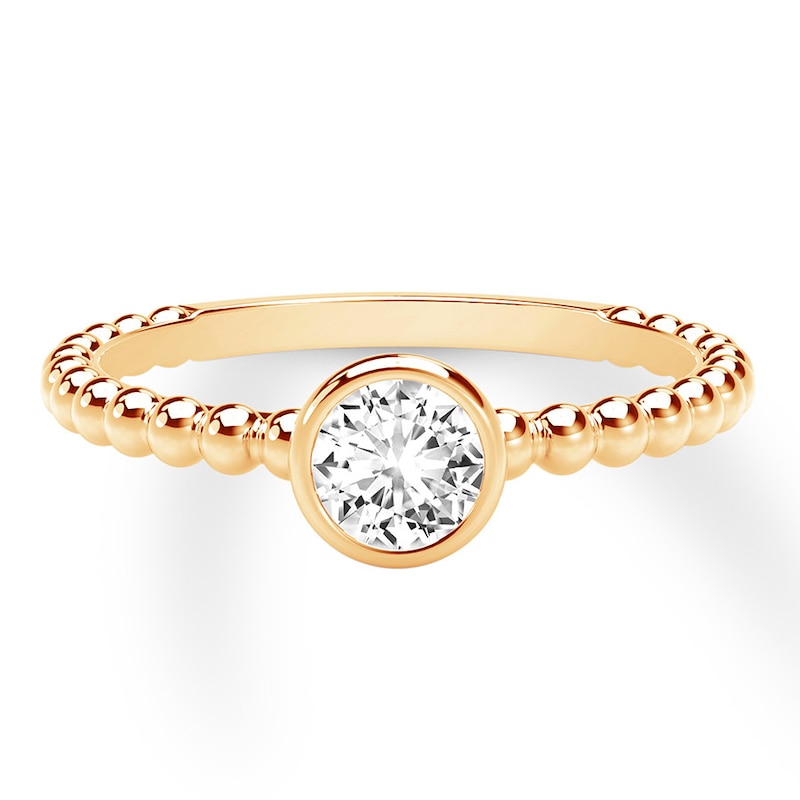 Main Image 1 of Previously Owned Forevermark Tribute Diamond Ring 1/4 ct tw 18K Yellow Gold