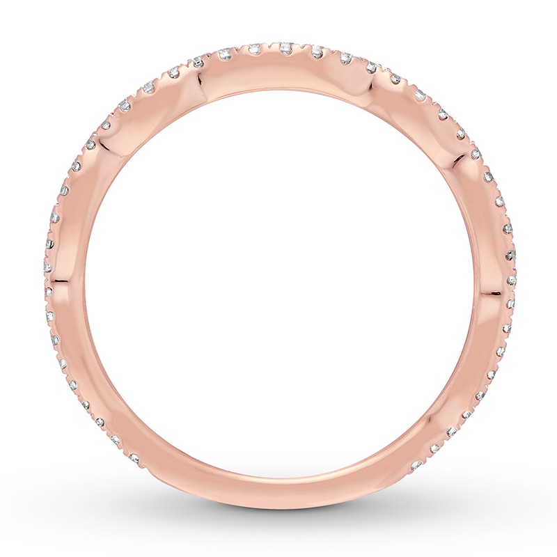 Main Image 2 of Previously Owned Neil Lane Wedding Band 1/5 carat tw Diamonds 14K Rose Gold