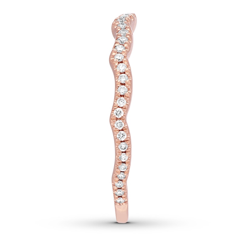Main Image 3 of Previously Owned Neil Lane Wedding Band 1/5 carat tw Diamonds 14K Rose Gold