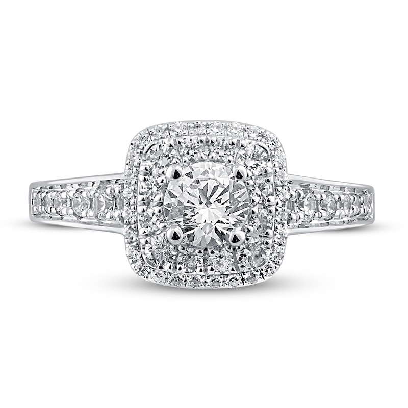 Main Image 3 of Previously Owned Pnina Tornai Definitely Yes Diamond Engagement Ring 1-1/4 ct tw Round 14K White Gold