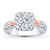 Thumbnail Image 3 of Previously Owned Diamond Ring Setting 7/8 ct tw Round-cut 14K Two-Tone Gold