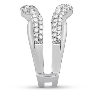 Previously Owned Diamond Enhancer Ring 7/8 ct tw Round 14K White Gold ...