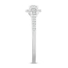 Thumbnail Image 2 of Previously Owned Diamond Promise Ring 3/8 ct tw Princess/Round/Baguette 10K White Gold