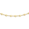 Thumbnail Image 2 of Diamond-Cut Solid Bead Chain Choker Necklace 14K Yellow Gold 13" Adj.