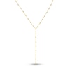 Thumbnail Image 1 of Beaded Lariat Necklace 14K Yellow Gold 13" Adj.