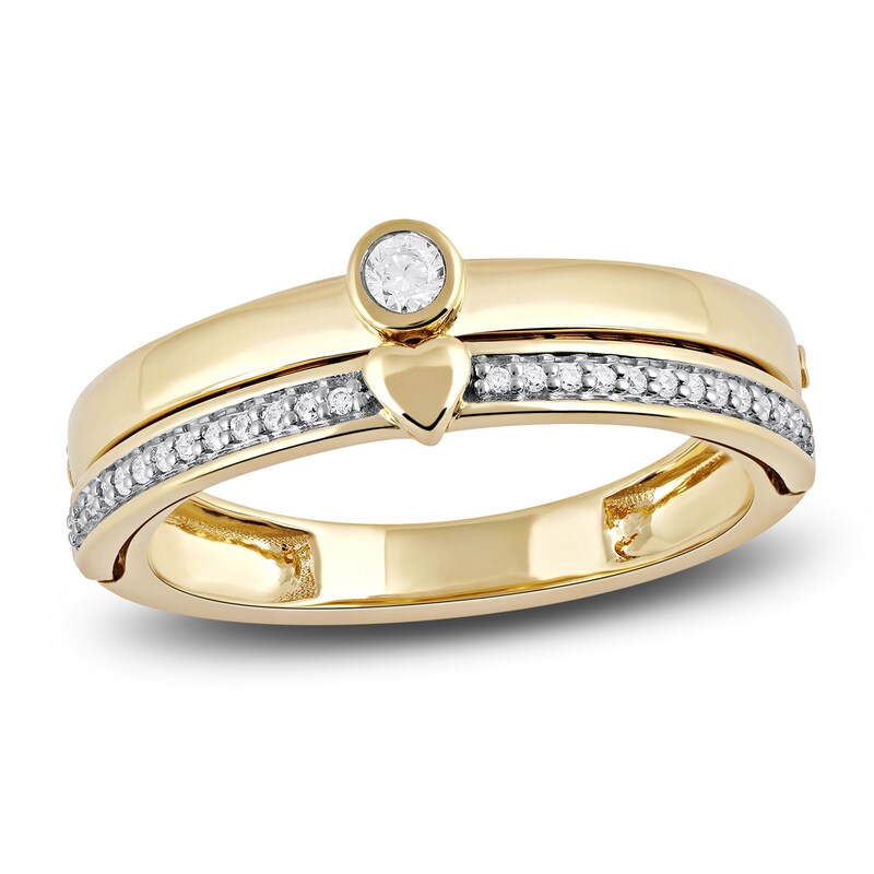 Main Image 1 of Diamond Promise Ring 1/8 ct tw Round 14K Yellow Gold