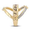 Thumbnail Image 3 of Diamond Promise Ring 1/8 ct tw Round 14K Yellow Gold