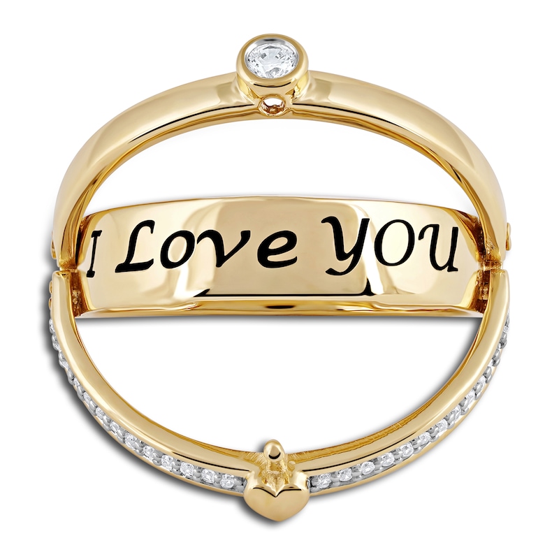 Main Image 4 of Diamond Promise Ring 1/8 ct tw Round 14K Yellow Gold