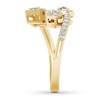 Thumbnail Image 3 of Previously Owned Round, Pear-shaped & Emerald-cut Diamond Ring 3/4 carat tw 14K Gold