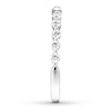 Thumbnail Image 3 of Previously Owned Diamond Wedding Band 1/2 carat tw Round 14K White Gold