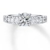 Thumbnail Image 3 of Previously Owned Diamond Ring Setting 3/4 carat tw Round 14K White Gold