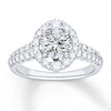 Thumbnail Image 3 of Previously Owned Diamond Engagement Ring Setting 7/8 ct tw Round 14K White Gold
