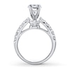 Thumbnail Image 2 of Previously Owned Diamond Engagement Ring Setting 3/4 ct tw Round Platinum
