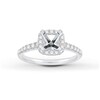 Thumbnail Image 1 of Previously Owned Diamond Engagement Ring Setting 1 ct tw Round Platinum