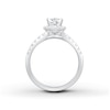 Thumbnail Image 2 of Previously Owned Diamond Engagement Ring Setting 1 ct tw Round Platinum