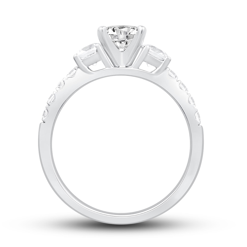 Main Image 2 of Previously Owned Diamond Engagement Ring Setting 3/4 ct tw Round Platinum