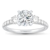 Thumbnail Image 3 of Previously Owned Diamond Engagement Ring Setting 3/4 ct tw Round Platinum