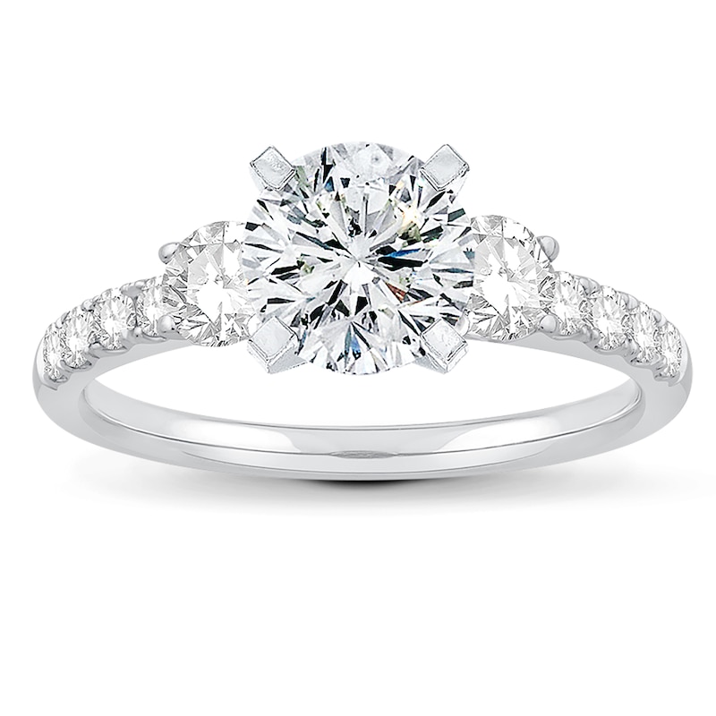 Main Image 3 of Previously Owned Diamond Engagement Ring Setting 3/4 ct tw Round Platinum