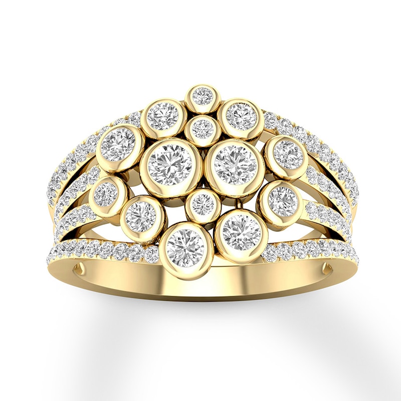 Main Image 1 of Previously Owned Diamond Ring 1 carat tw Bezel-set 14K Yellow Gold