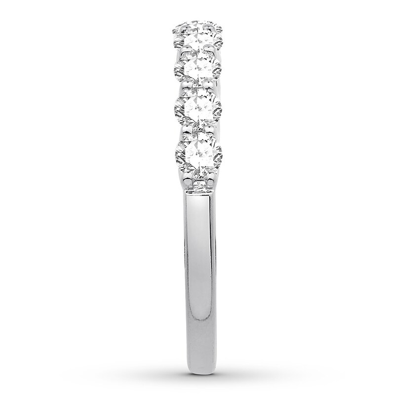Main Image 3 of Previously Owned Colorless Diamond Anniversary Ring 1 carat tw 14K White Gold