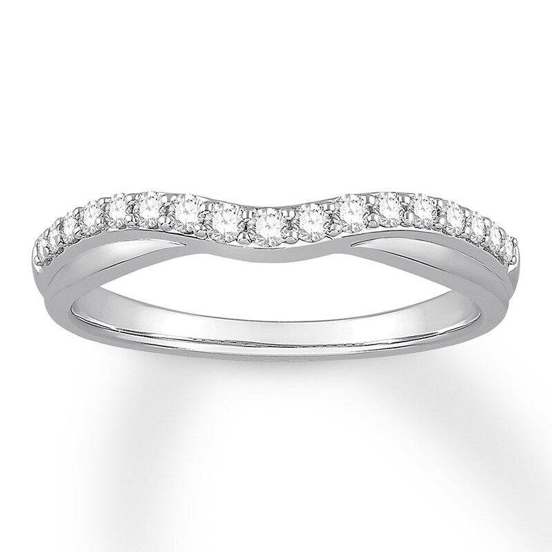 Main Image 1 of Previously Owned Diamond Contour Ring 1/4 carat tw Round 14K White Gold