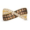 Thumbnail Image 4 of Previously Owned Le Vian Chocolate Diamond Ring 1-7/8 ct tw Round 14K Honey Gold