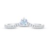 Thumbnail Image 3 of Previously Owned THE LEO First Light Diamond Ring 1/3 ct tw 14K White Gold