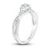 Thumbnail Image 2 of Previously Owned THE LEO First Light Diamond Ring 1/2 ct tw Round 14K White Gold