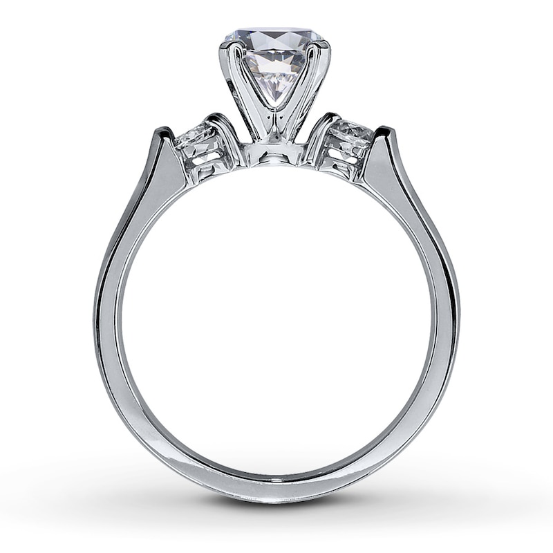 Main Image 2 of Previously Owned Diamond Ring Setting 1/4 ct tw Round-Cut 14K White Gold