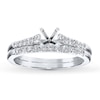 Previously Owned Diamond Bridal Setting 1/3 ct tw Round-Cut 14K White Gold