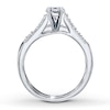 Previously Owned Diamond Bridal Setting 1/3 ct tw Round-Cut 14K White Gold