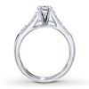 Thumbnail Image 2 of Previously Owned Diamond Bridal Setting 1/3 ct tw Round-Cut 14K White Gold