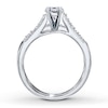 Thumbnail Image 1 of Previously Owned Diamond Bridal Setting 1/3 ct tw Round-Cut 14K White Gold