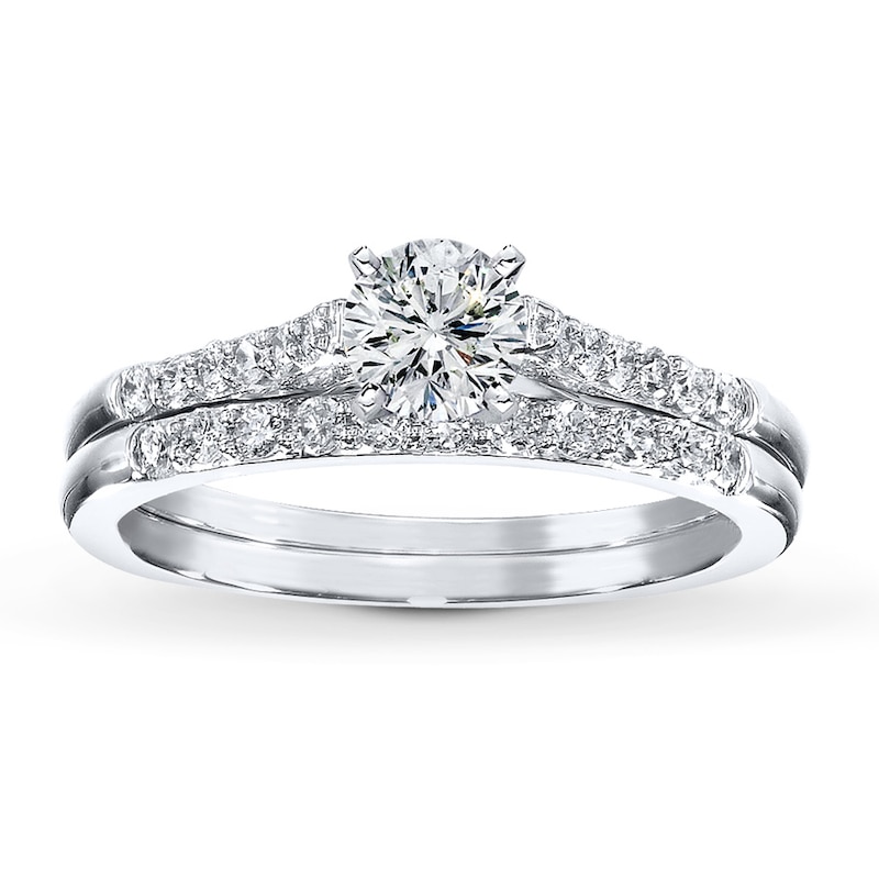 Main Image 3 of Previously Owned Diamond Bridal Setting 1/3 ct tw Round-Cut 14K White Gold