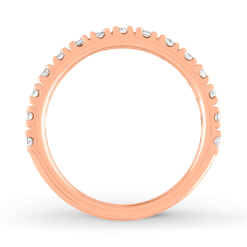 Main Image 2 of Previously Owned Diamond Anniversary Band 1/2 ct tw Round-cut 14K Rose Gold