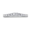 Thumbnail Image 3 of Previously Owned Royal Asscher Helena Diamond Wedding Band 1/2 ct tw Round 14K White Gold