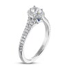 Thumbnail Image 2 of Previously Owned Vera Wang WISH Diamond Engagement Ring 5/8 ct tw Oval/Round 14K White Gold