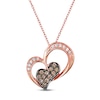 Thumbnail Image 1 of Previously Owned Le Vian Chocolate Diamonds 1/5 cttw Necklace 14K Strawberry Gold