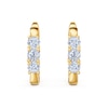 Thumbnail Image 1 of Previously Owned Certified Diamond Hoop Earrings 1 ct tw Round 14K Yellow Gold